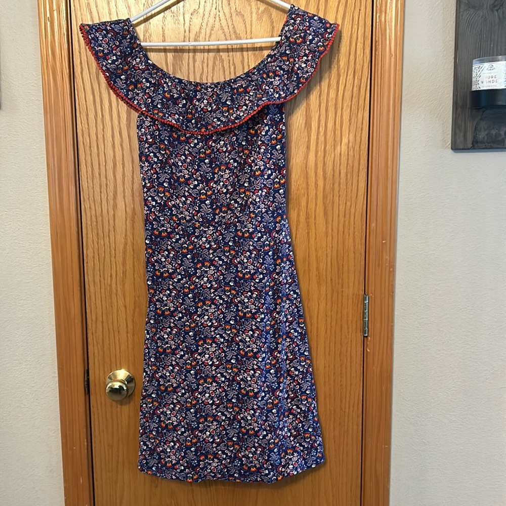 Boden Off the Shoulder Floral Dress Sz 8R 8